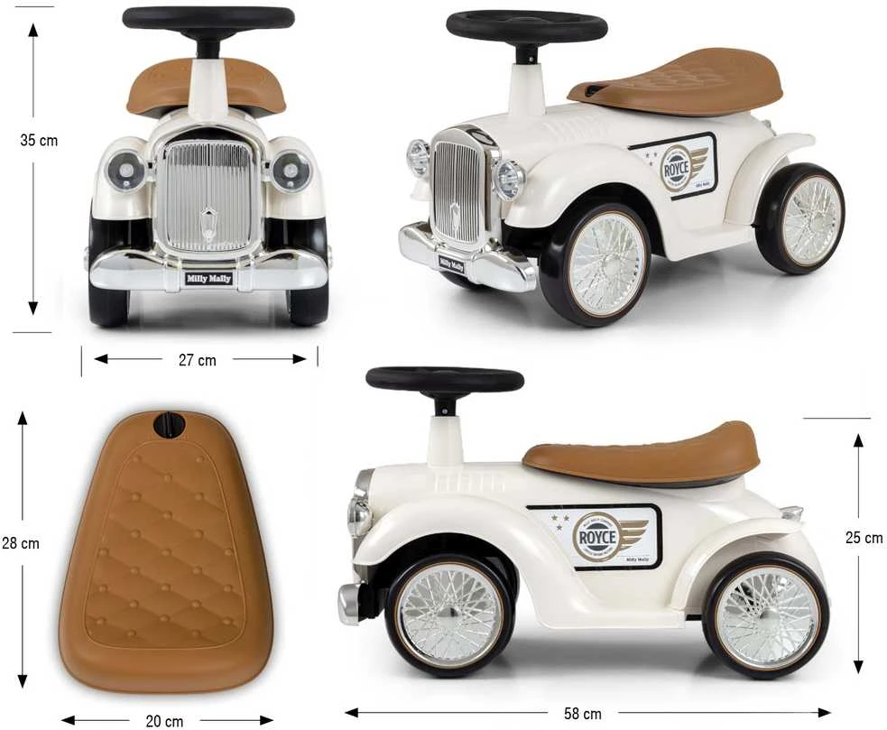 MILLY MALLY Transporto priemonė Royce balta