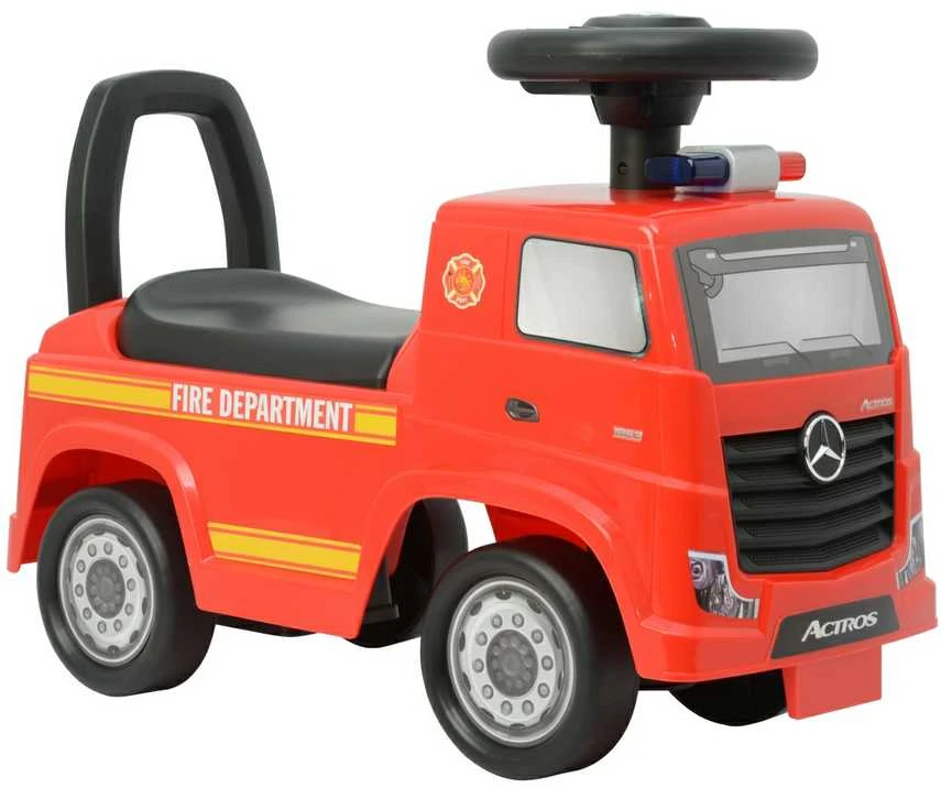 MILLY MALLY Važiuoklė Mercedes-Benz Actros ugniagesių automobilis raudonas