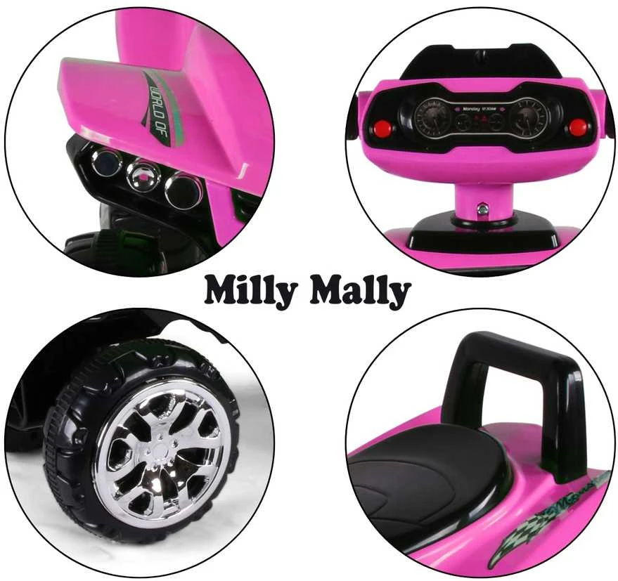 Milly Mally Važiuoklė Monster Juodas Rožinė