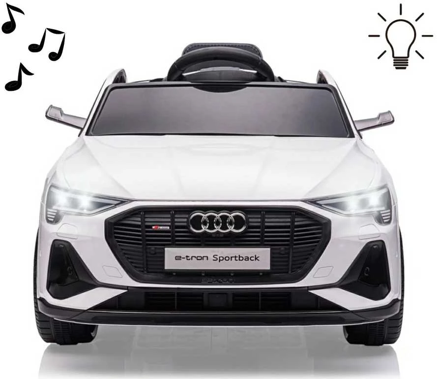 Milly Mally Audi E-Tron Sportback Baltas akumuliatoriumi varoma transporto priemonė