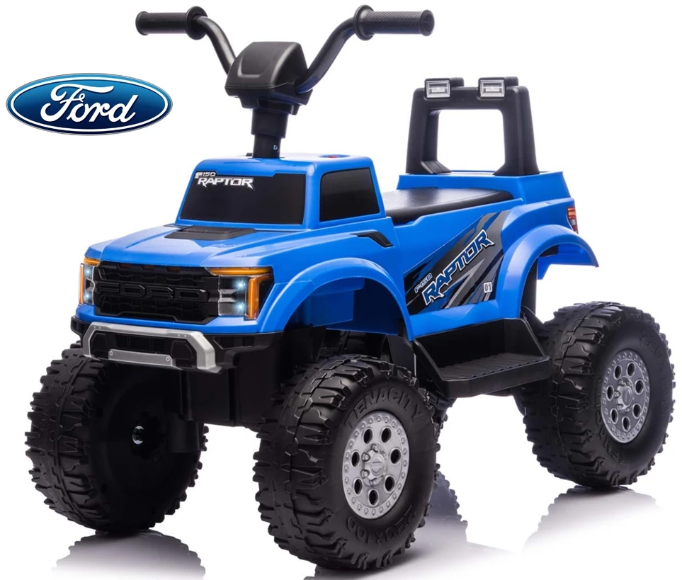 Ford F-150 Raptor Milly Mally elektrinis važiuojamas automobilis mėlynos spalvos