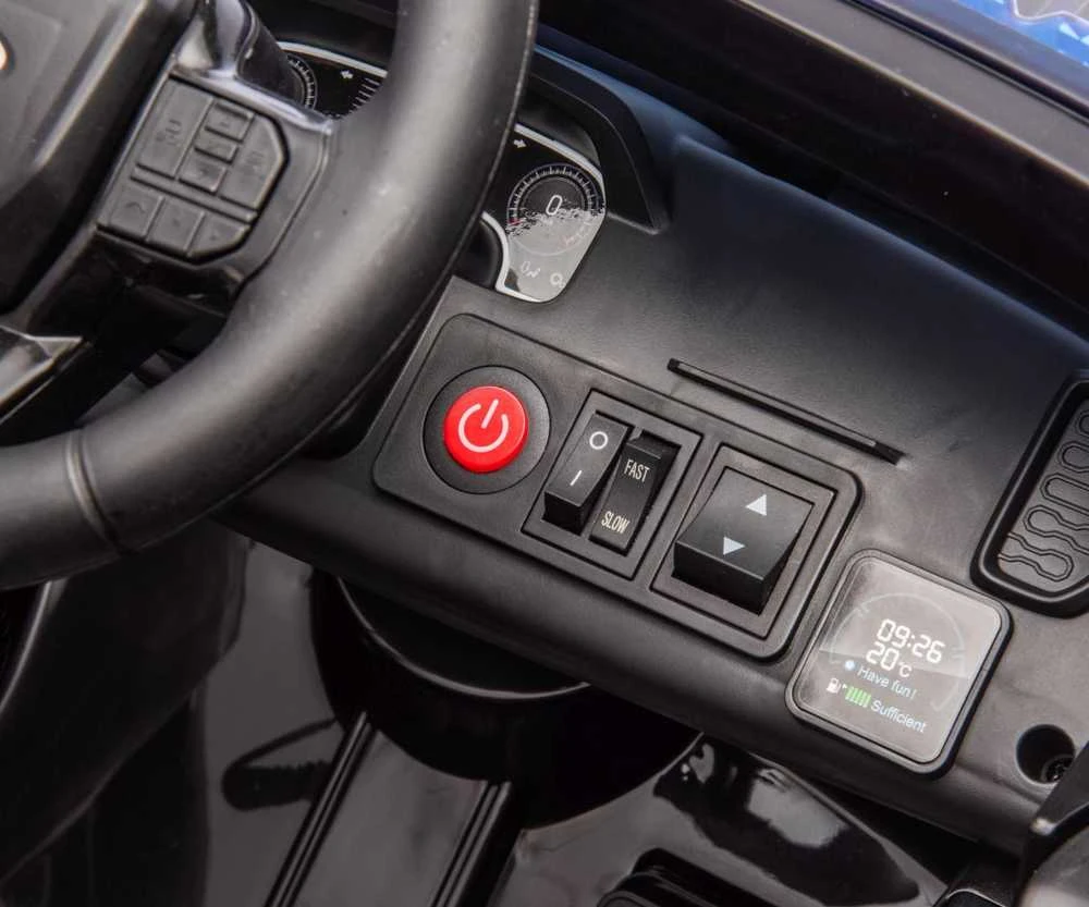 Milly Mally Elektromobilis Ford Ranger Police Juodas