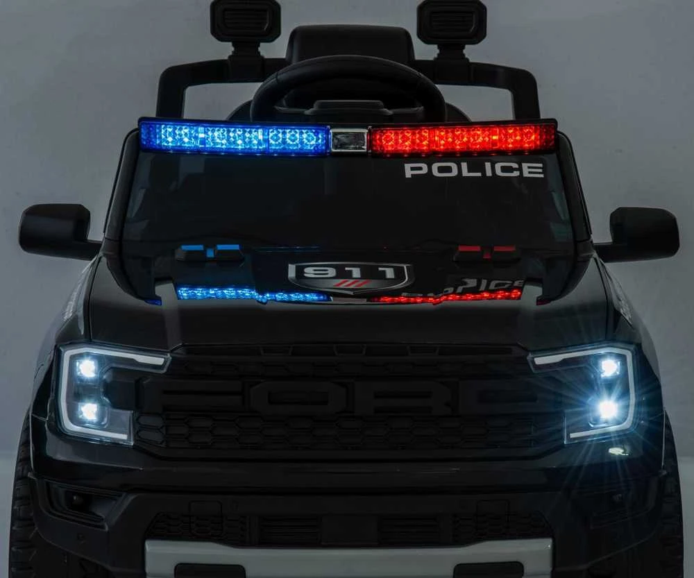 Milly Mally Elektromobilis Ford Ranger Police Juodas