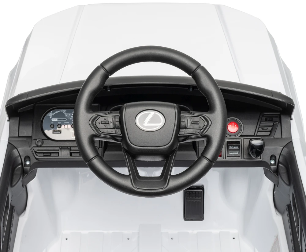 Elektrinis vaikiškas automobilis Milly Mally Lexus GX550 baltos spalvos