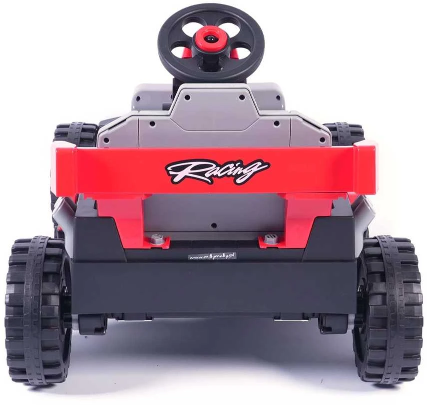 Elektrinis vaikiškas automobilis Milly Mally Prime 2in1 raudonas