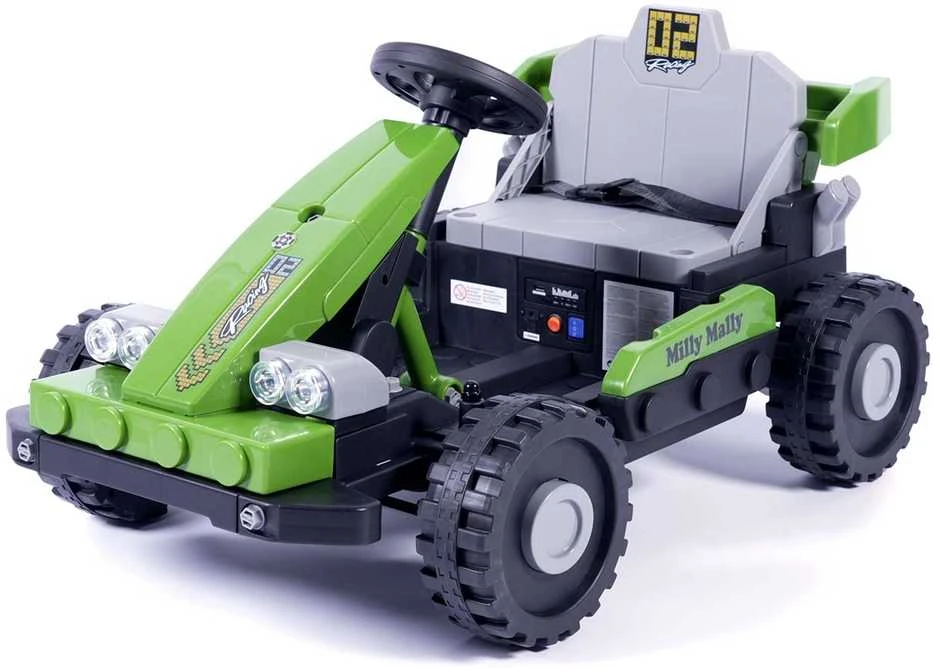 Elektrinis vaikiškas automobilis Milly Mally Prime 2in1 žalias