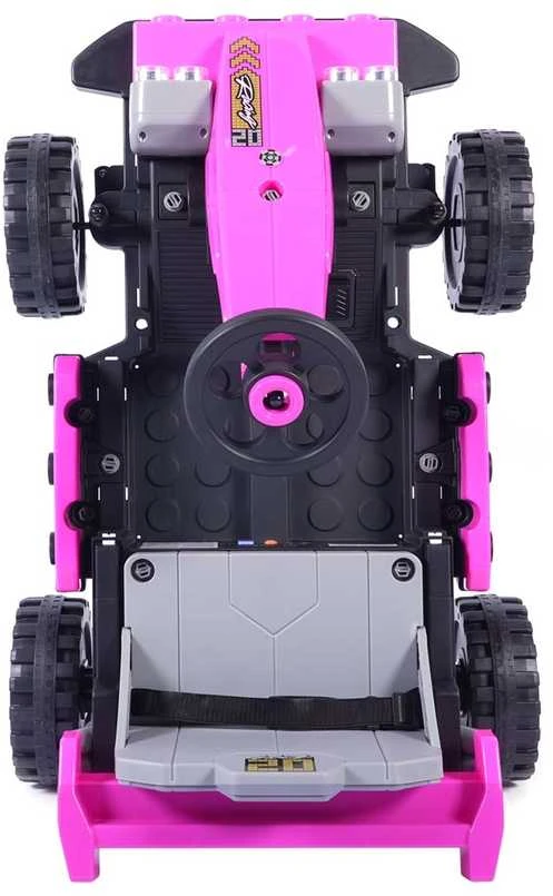 Elektrinis vaikiškas automobilis Milly Mally Prime 2in1 rožinis