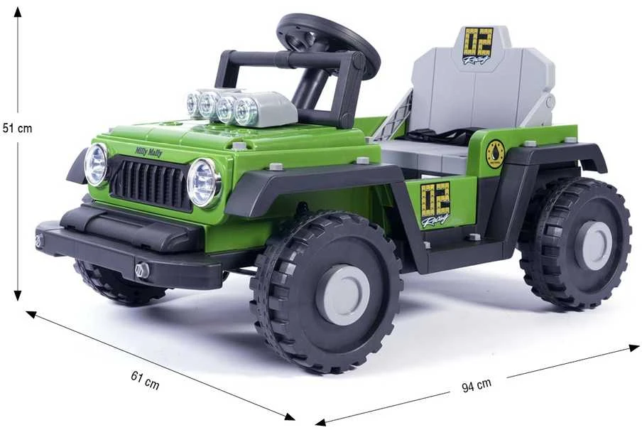 Elektrinis vaikiškas automobilis Milly Mally Prime 2in1 žalias