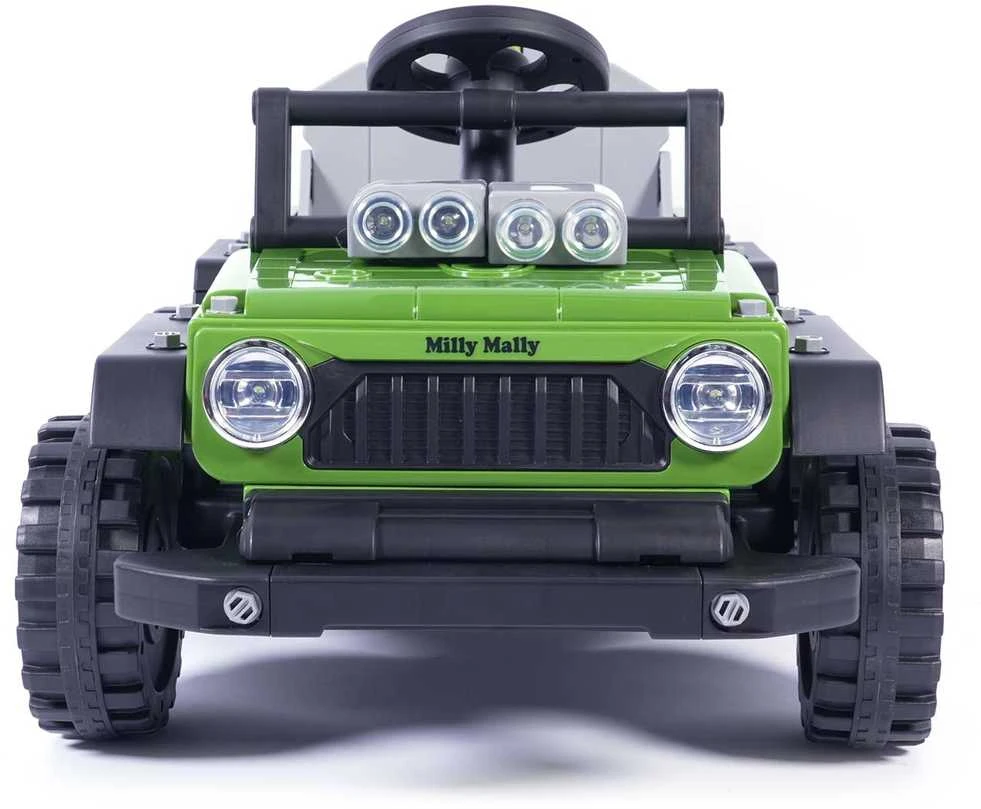 Elektrinis vaikiškas automobilis Milly Mally Prime 2in1 žalias