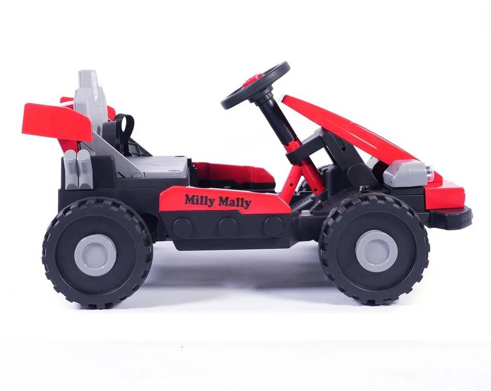 Elektrinis vaikiškas automobilis Milly Mally Prime 2in1 raudonas