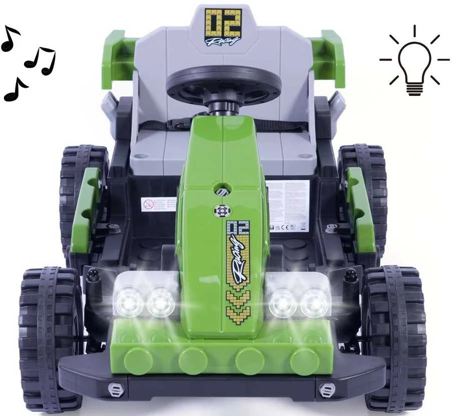 Elektrinis vaikiškas automobilis Milly Mally Prime 2in1 žalias