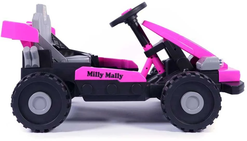 Elektrinis vaikiškas automobilis Milly Mally Prime 2in1 rožinis