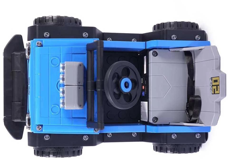 Elektrinis vaikiškas automobilis Milly Mally Prime 2in1 mėlynas