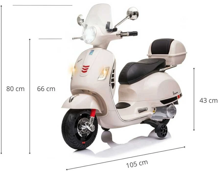 Elektrinis paspirtukas Milly Mally Vespa GTS Super Baltas