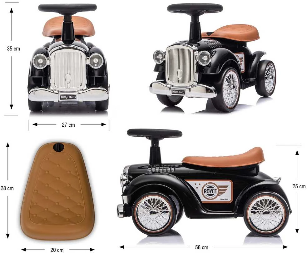 MILLY MALLY Transporto priemonė Royce juoda