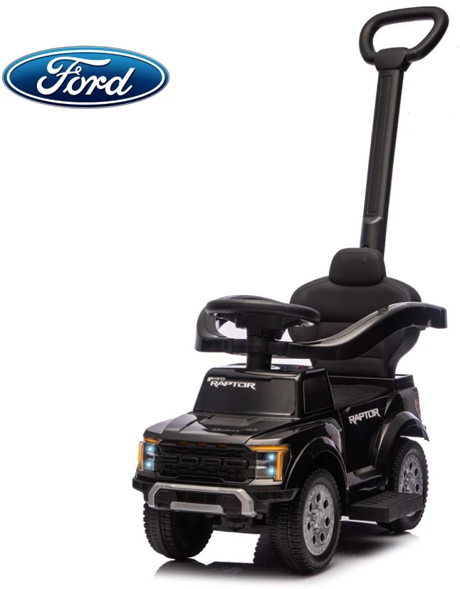 Milly Mally Važiuoklė su rączką Ford F-150 3w1 Juodas