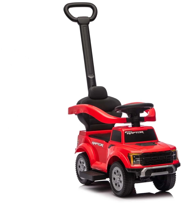 Milly Mally Važiuoklė su rączką Ford F-150 3w1 Raudona