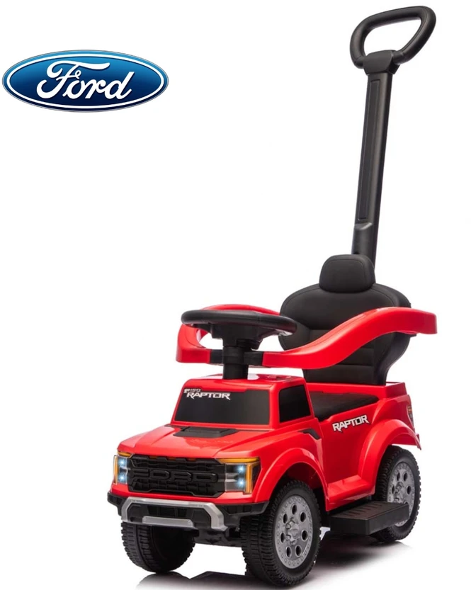 Milly Mally Važiuoklė su rączką Ford F-150 3w1 Raudona