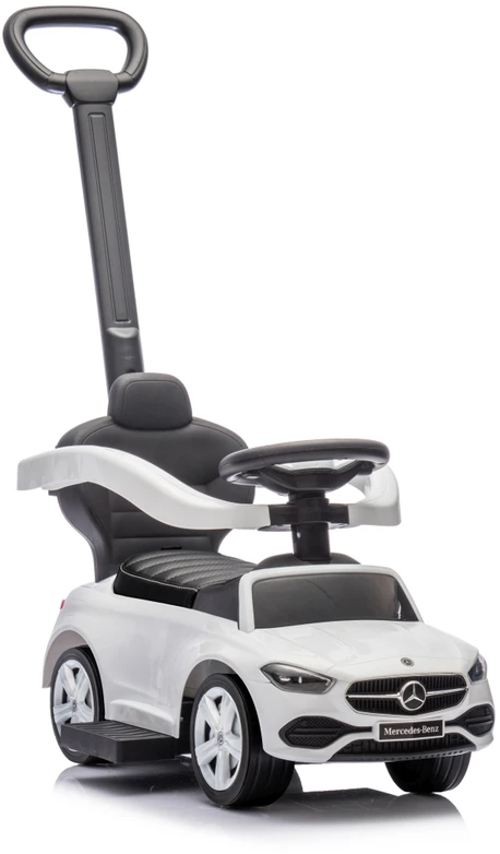 Motoroleris su vairavimo rankena MERCEDES C-Class Deluxe Milly Mally Baltas