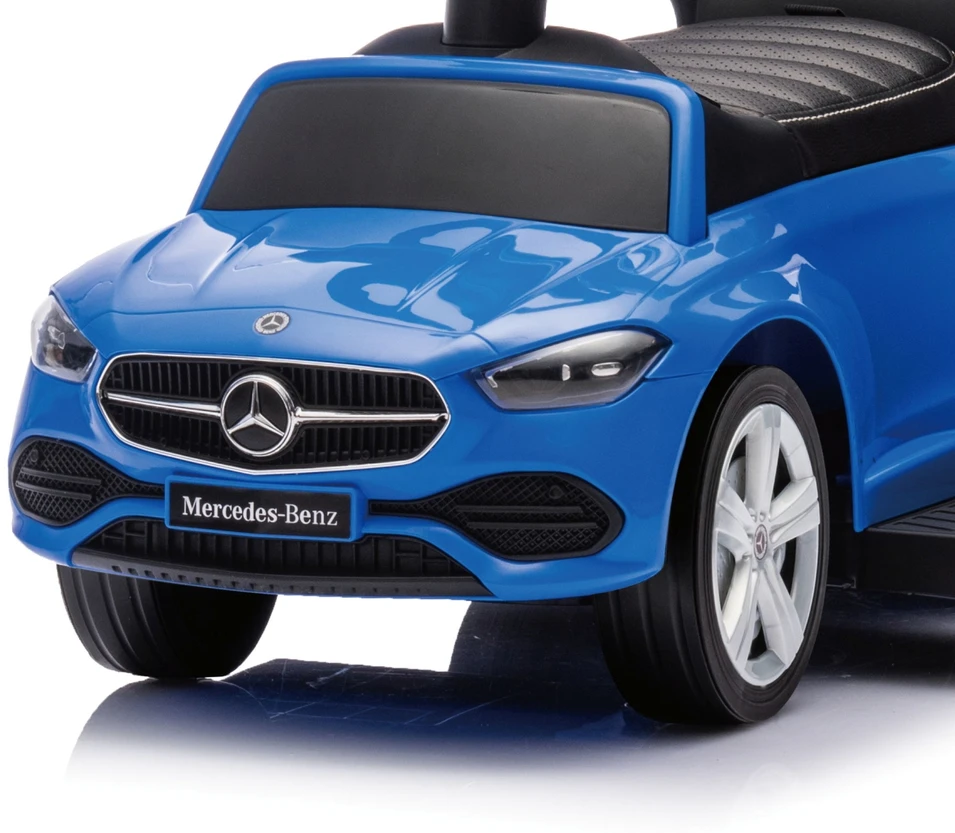 Motoroleris su vairavimo rankena MERCEDES C-Class Deluxe Milly Mally Mėlyna