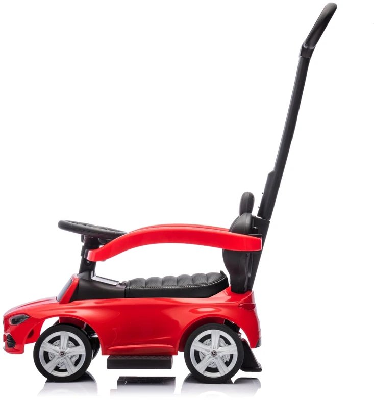 Motoroleris su vairavimo rankena MERCEDES C-Class Deluxe Milly Mally Raudona