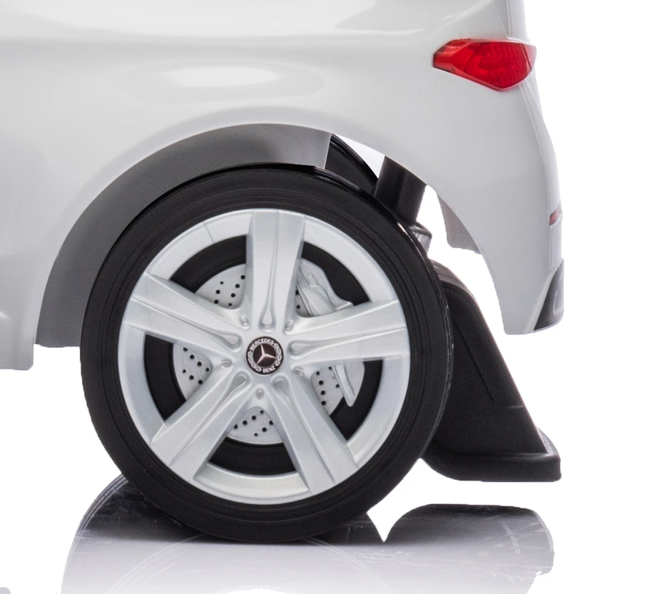 Motoroleris su vairavimo rankena MERCEDES C-Class Deluxe Milly Mally Baltas