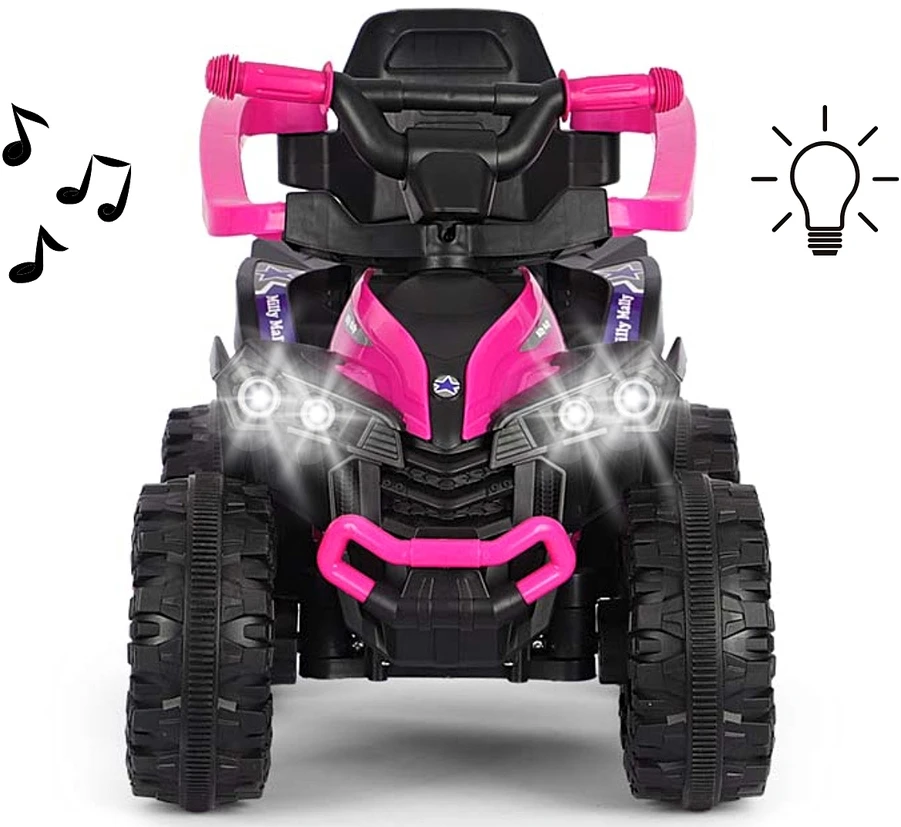 Milly Mally Važiuoklė Važiuojama transporto priemonė su rankena, laukinės rožinės spalvos