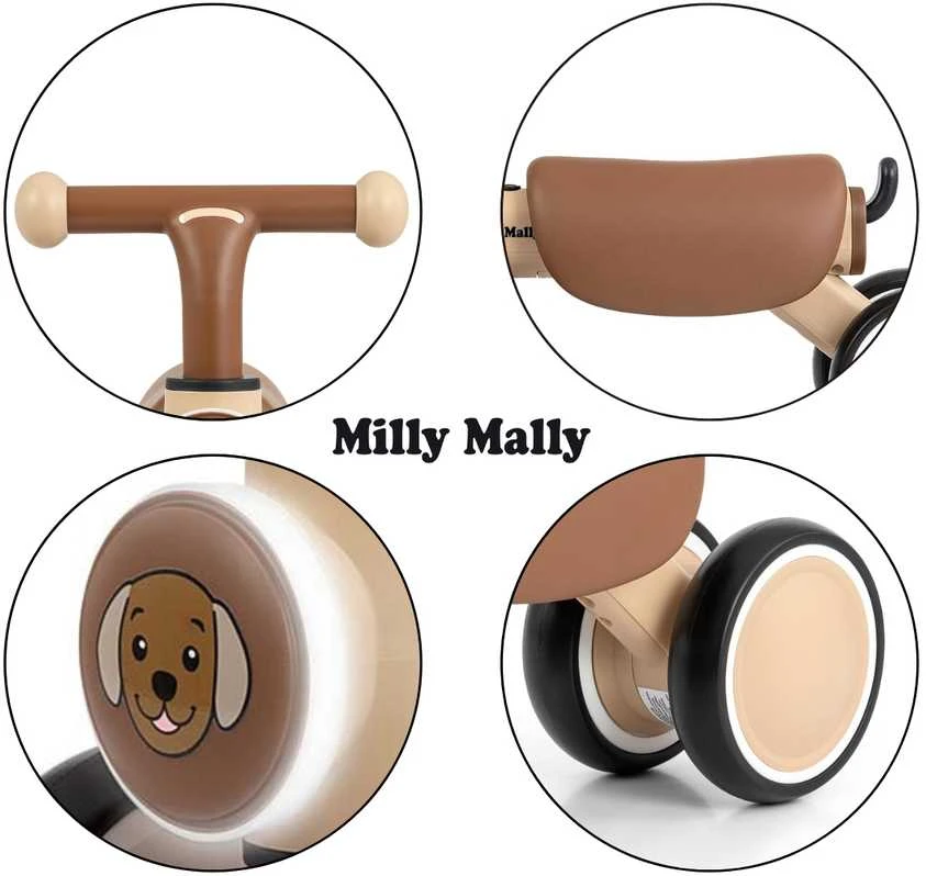 Milly Mally Balansinis dviratukas York, smėlio sp.