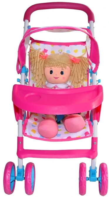 Milly Mally Kate lėlių vežimėlis, mėlynos/rožinės spalvos