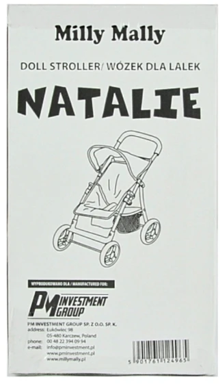 MILLY MALLY 2724 Lėlių vežimėlis Natalie Prestige Rožinis