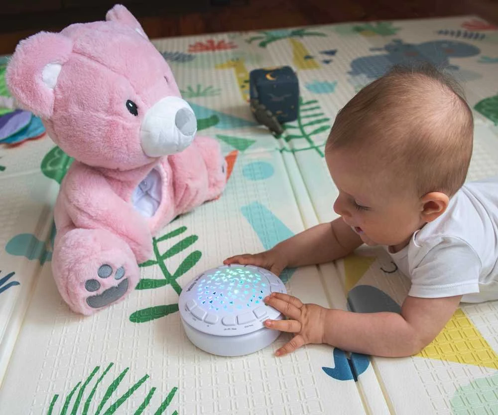 MILLY MALLY projektorius pliušinis žaislas Milly Bear rožinis