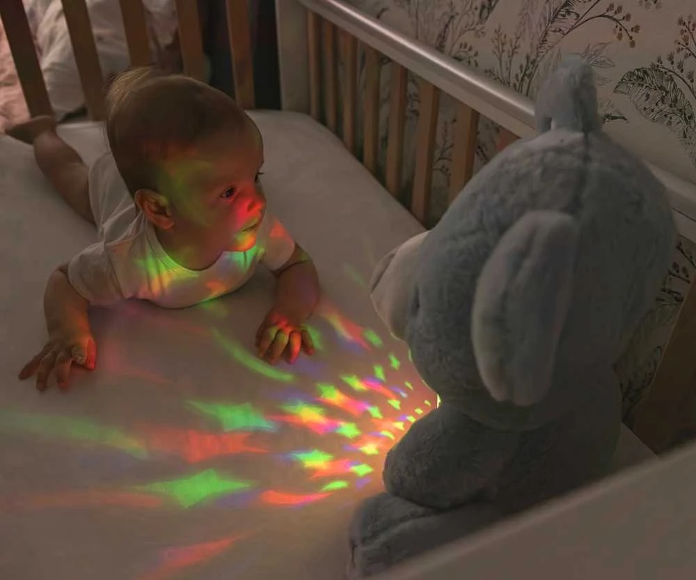 Mėlyna MILLY MALLY pliušinis žaislas su projektoriumi Milly Bear Mėlyna