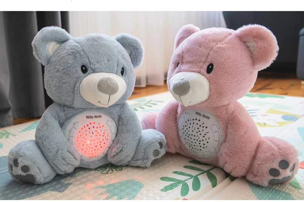 MILLY MALLY projektorius pliušinis žaislas Milly Bear rožinis