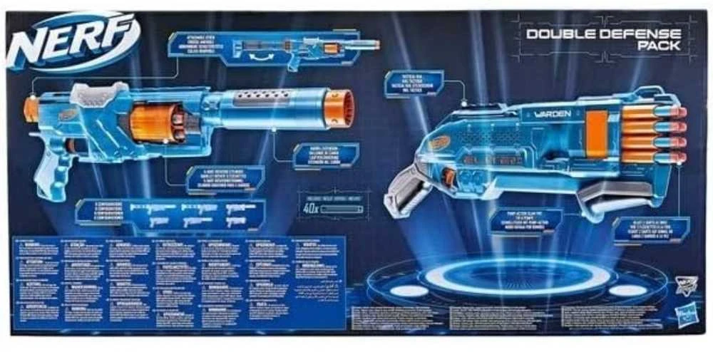 REKLAMINIAI NERF ELITE 2.0 dvigubos gynybos rinkiniai F5033 p3 HASBRO