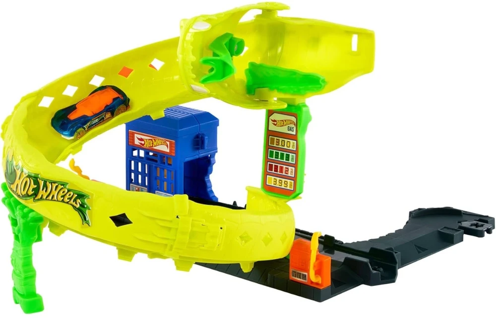 Mattel Žaislinis Hot Wheels City vingiuotas gyvatės trasa