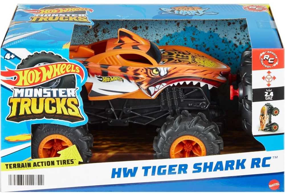 Mattel HOT WHEELS RC automodelis – Tigrinis ryklys (HNV03)