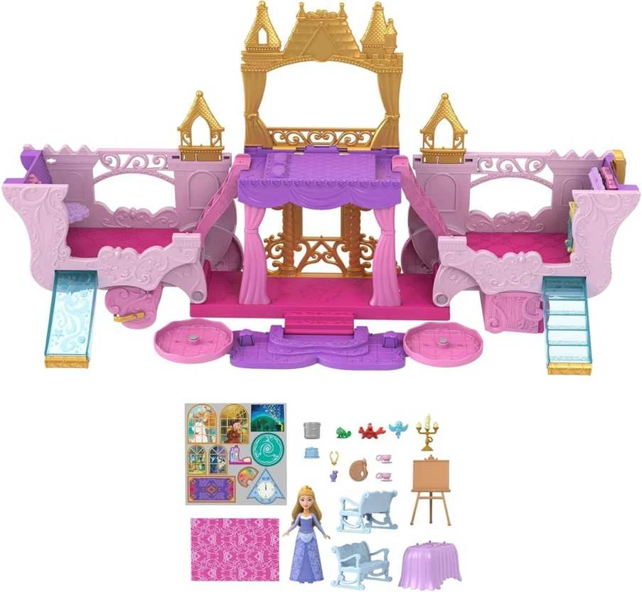 Mattel Disney Princess. Rinkinys 2w1 Karoca i Zamek HWX17