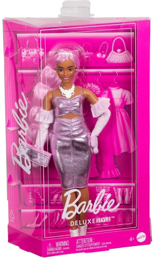 Mattel BARBIE DELUXE FASHIONISTAS lėlė rožiniais plaukais (HYV25)