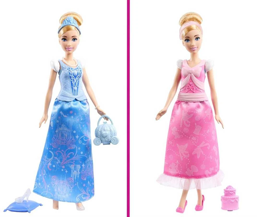 Mattel Lėlė Disney princesė Pelenė 2in1 JCR95