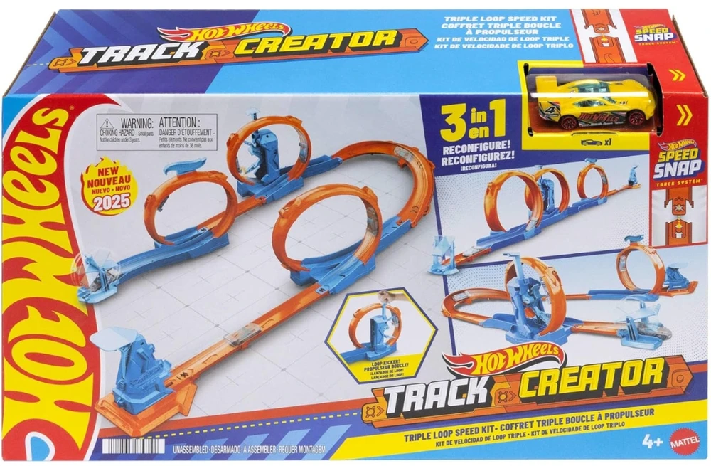 Mattel HOT WHEELS trąsų prailginimų rinkinys – Trys kilpos (JDW39)
