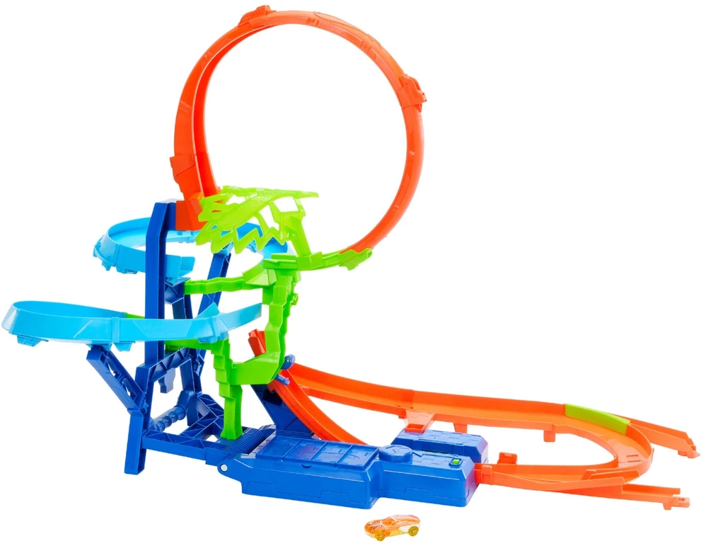 Mattel HOT WHEELS kaskadinė trąsa – Avarija ore (JFD12)