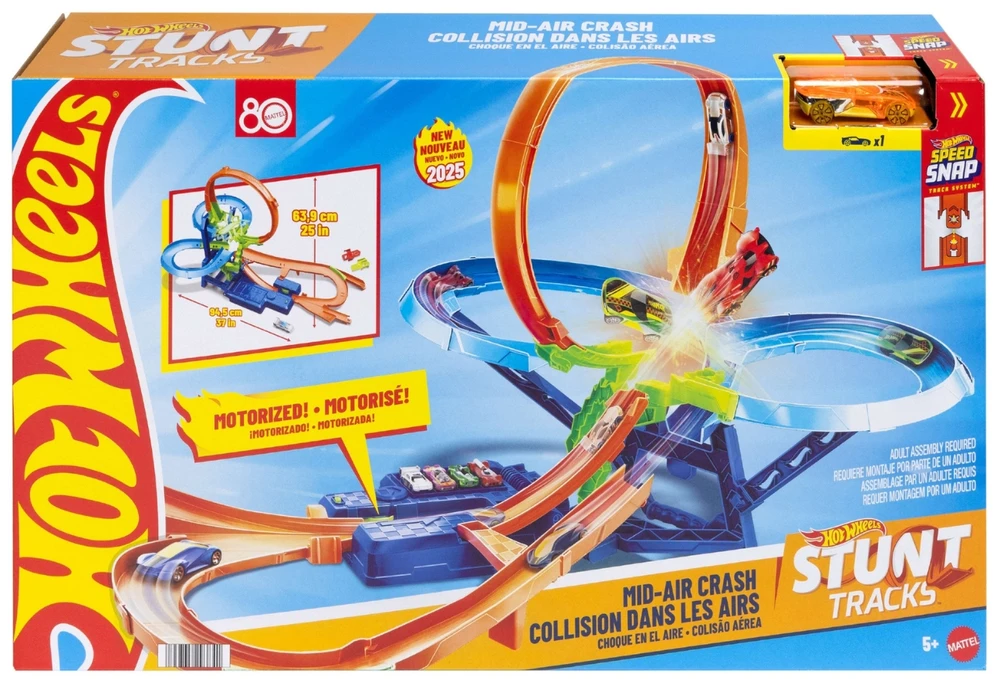 Mattel HOT WHEELS kaskadinė trąsa – Avarija ore (JFD12)