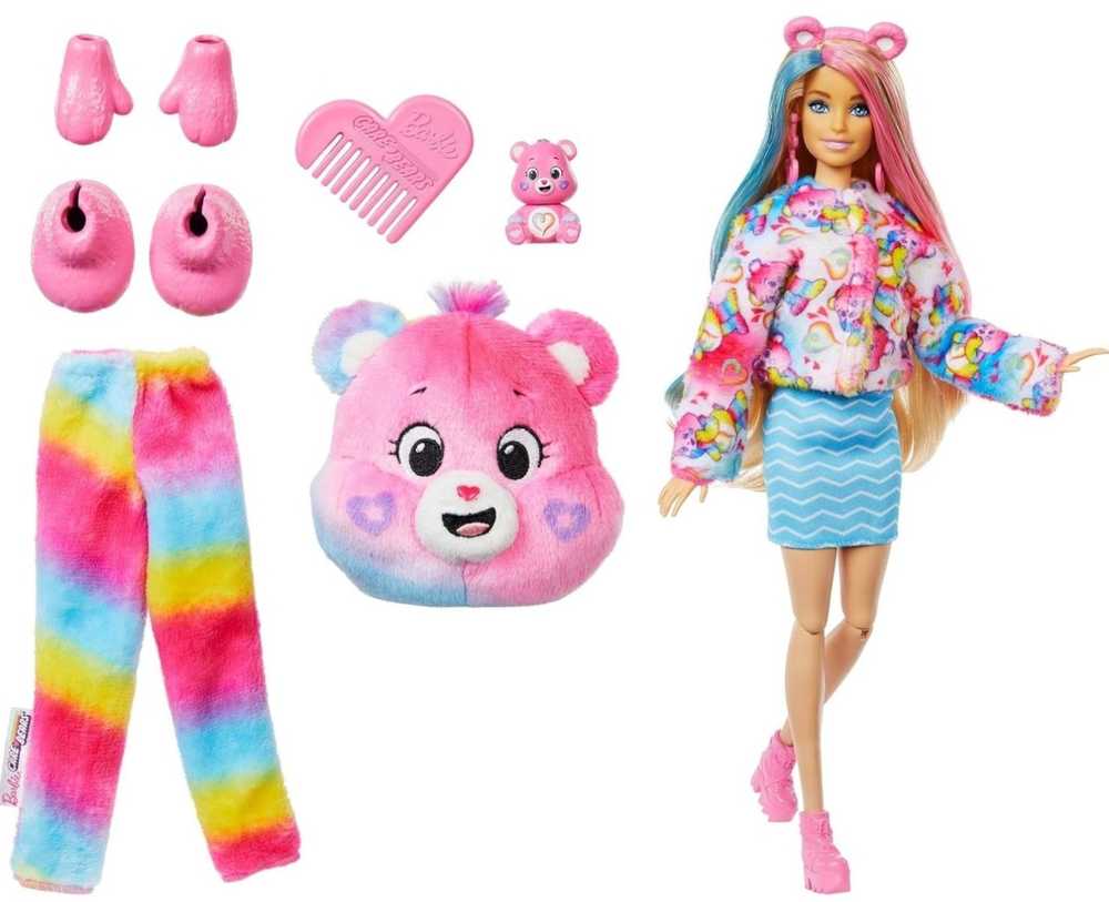 Mattel BARBIE CUTIE REVEAL CARE BEARS rinkinys – Togetherness Bear (JFV60)