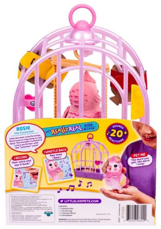 Kalbantis paukštis su narveliu Moose Little Live Pets 26692