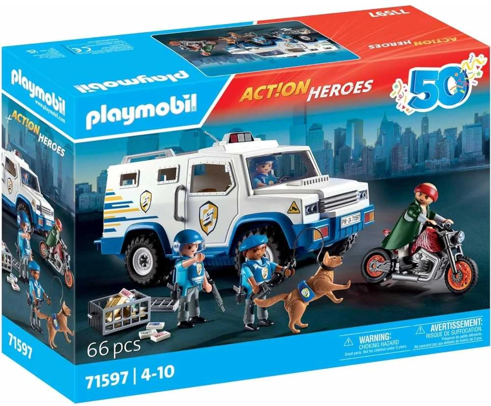 Playmobil Action Heroes 71597 Money Transporter