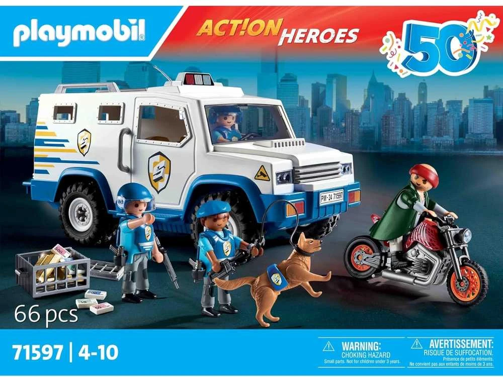 Playmobil Action Heroes 71597 Money Transporter