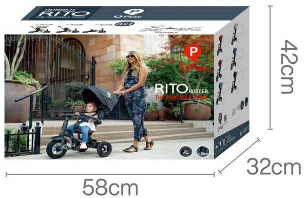 MILLY MALLY 5692 Qplay Triratis Rito Guma rožinė