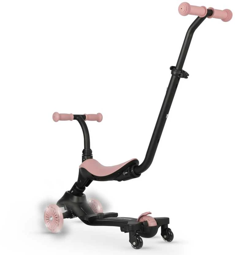 MILLY MALLY 6310 Qplay Sema Evo 3in1 Coral Rožinė paspirtukas