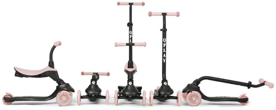 MILLY MALLY 6310 Qplay Sema Evo 3in1 Coral Rožinė paspirtukas