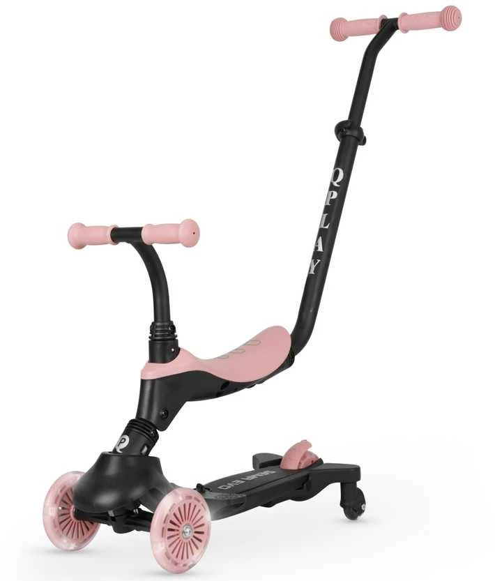MILLY MALLY 6310 Qplay Sema Evo 3in1 Coral Rožinė paspirtukas